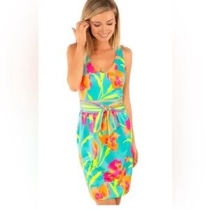 Vibrant Floral Sleeveless Dress
